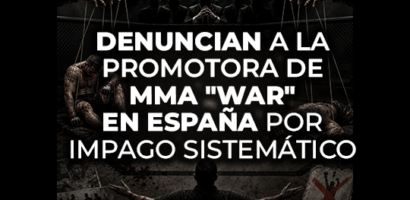 Denuncian a la promotora de MMA War en España